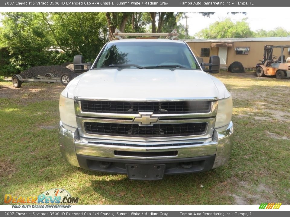 2007 Chevrolet Silverado 3500HD Extended Cab 4x4 Chassis Summit White / Medium Gray Photo #1