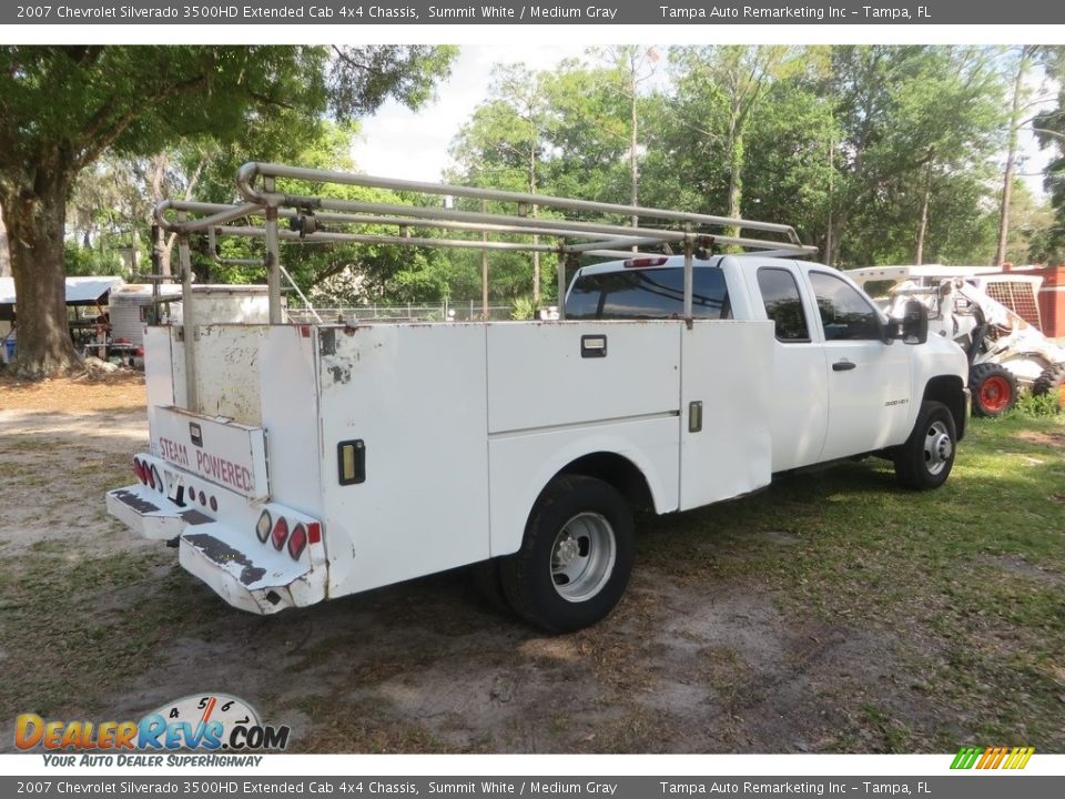 2007 Chevrolet Silverado 3500HD Extended Cab 4x4 Chassis Summit White / Medium Gray Photo #7