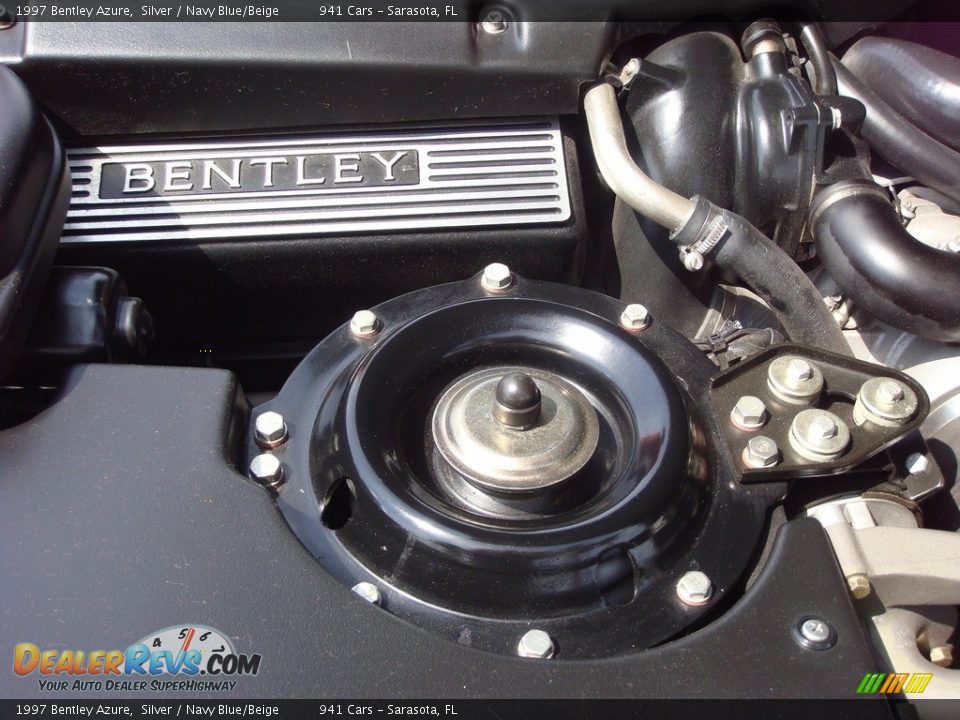 1997 Bentley Azure Silver / Navy Blue/Beige Photo #35