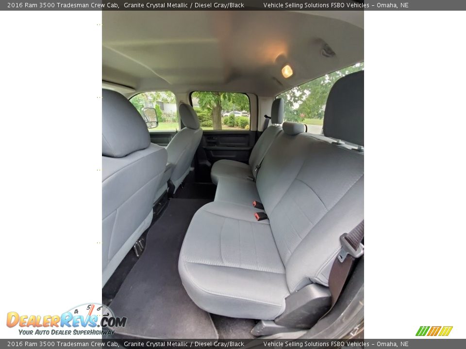 Rear Seat of 2016 Ram 3500 Tradesman Crew Cab Photo #5