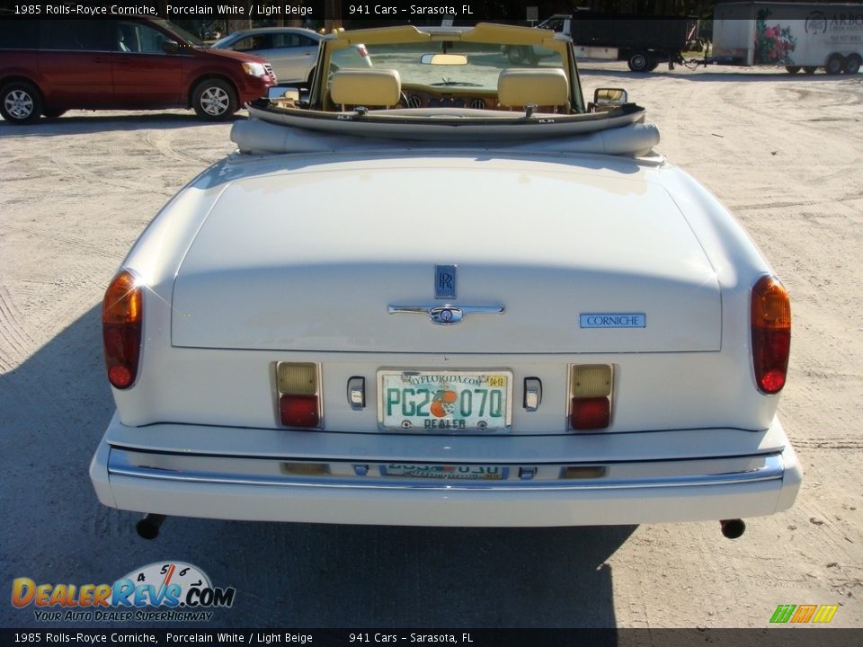 1985 Rolls-Royce Corniche Porcelain White / Light Beige Photo #6