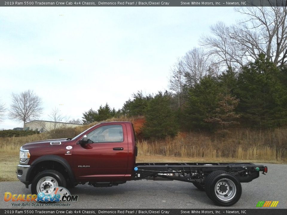 Delmonico Red Pearl 2019 Ram 5500 Tradesman Crew Cab 4x4 Chassis Photo #1