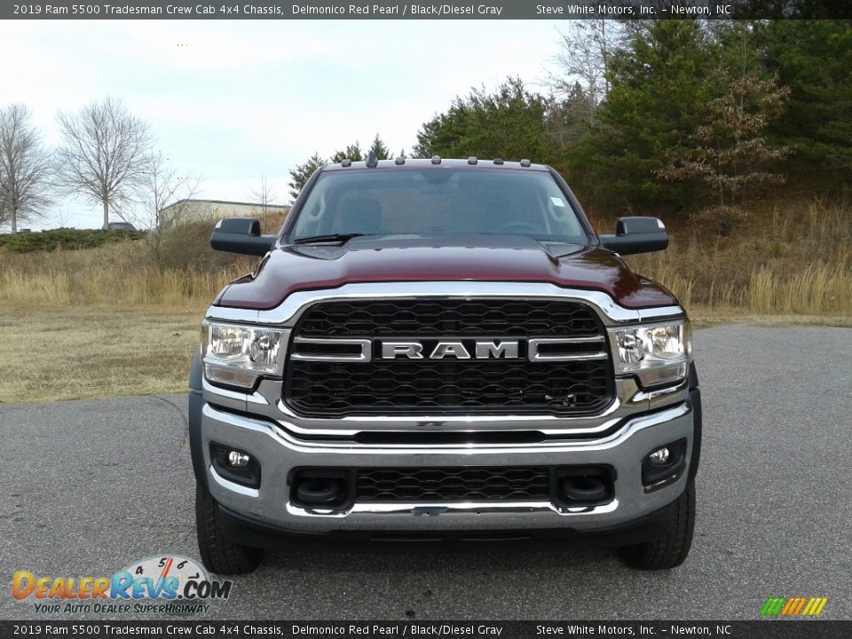 2019 Ram 5500 Tradesman Crew Cab 4x4 Chassis Delmonico Red Pearl / Black/Diesel Gray Photo #3