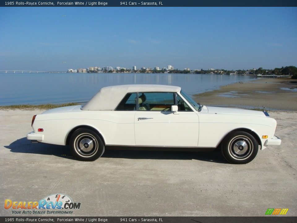 1985 Rolls-Royce Corniche Porcelain White / Light Beige Photo #32