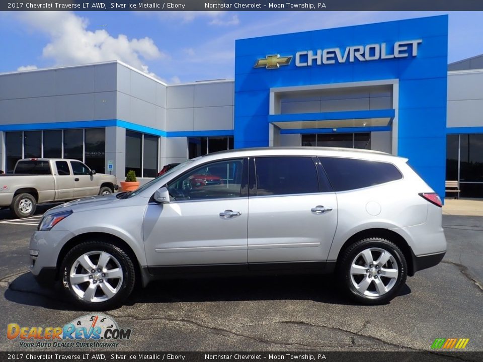 2017 Chevrolet Traverse LT AWD Silver Ice Metallic / Ebony Photo #3