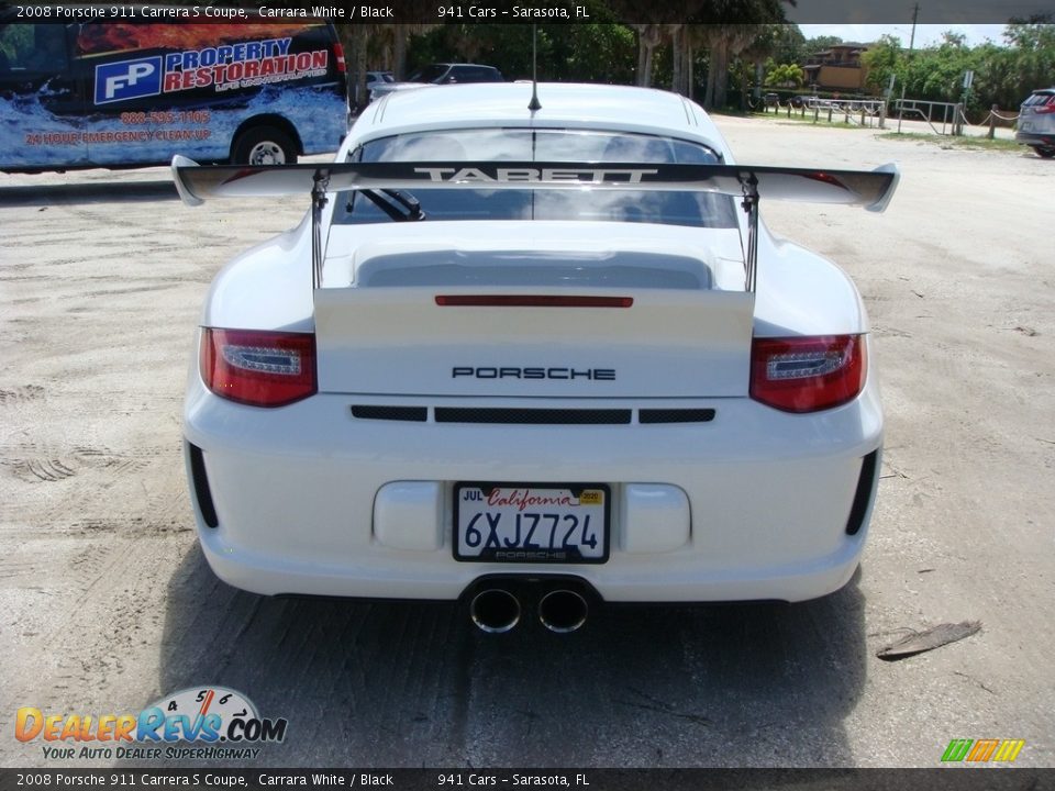 2008 Porsche 911 Carrera S Coupe Carrara White / Black Photo #6