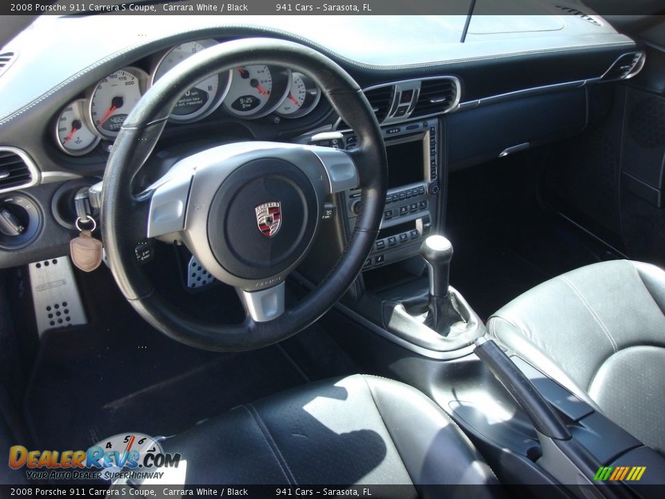 2008 Porsche 911 Carrera S Coupe Carrara White / Black Photo #12