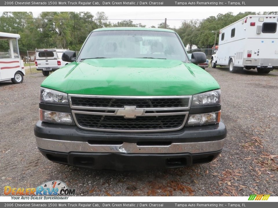 2006 Chevrolet Silverado 1500 Work Truck Regular Cab Dark Green Metallic / Dark Charcoal Photo #1