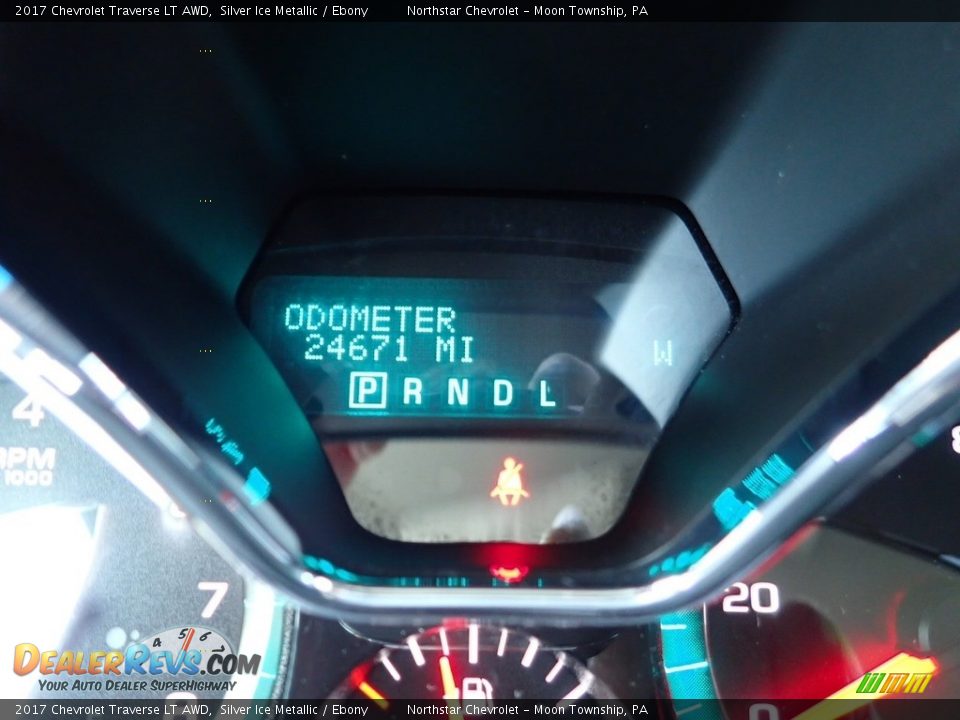 2017 Chevrolet Traverse LT AWD Silver Ice Metallic / Ebony Photo #29