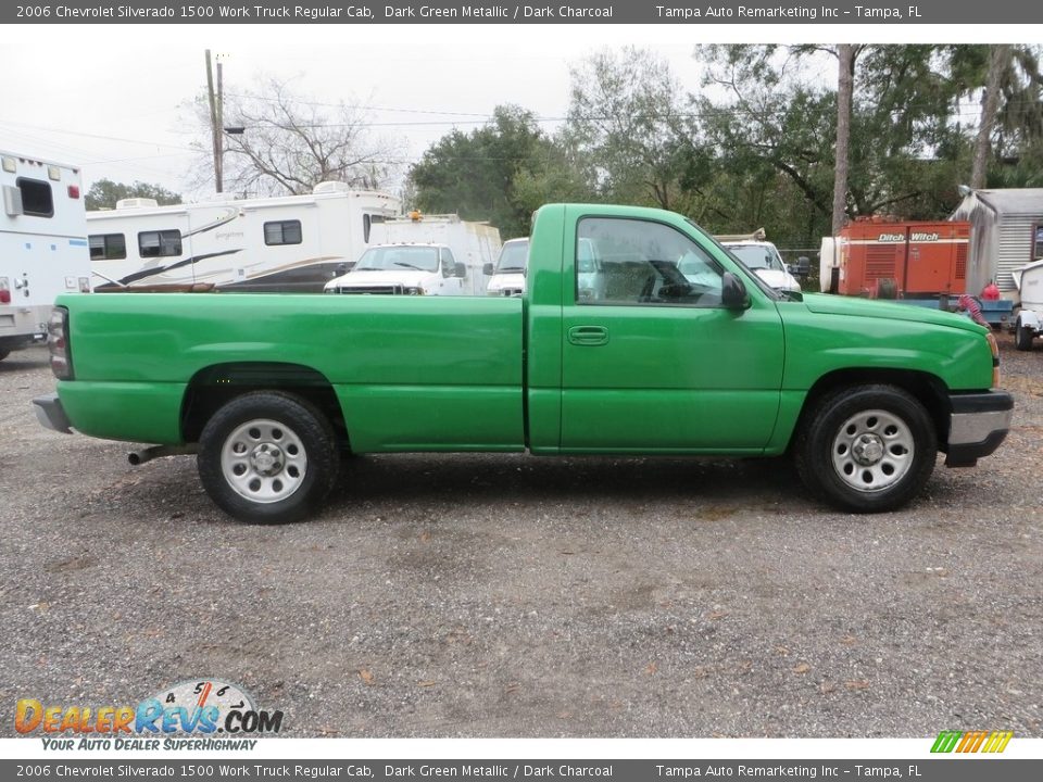2006 Chevrolet Silverado 1500 Work Truck Regular Cab Dark Green Metallic / Dark Charcoal Photo #5