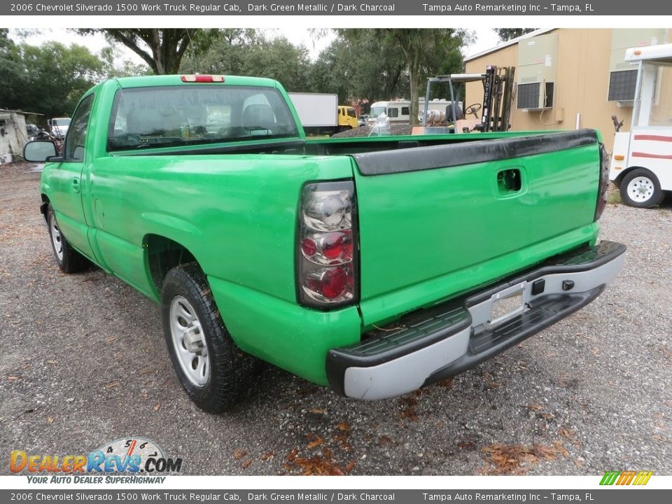2006 Chevrolet Silverado 1500 Work Truck Regular Cab Dark Green Metallic / Dark Charcoal Photo #6