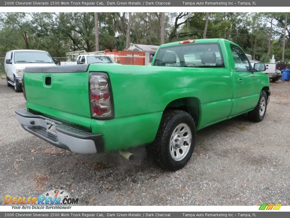 2006 Chevrolet Silverado 1500 Work Truck Regular Cab Dark Green Metallic / Dark Charcoal Photo #7
