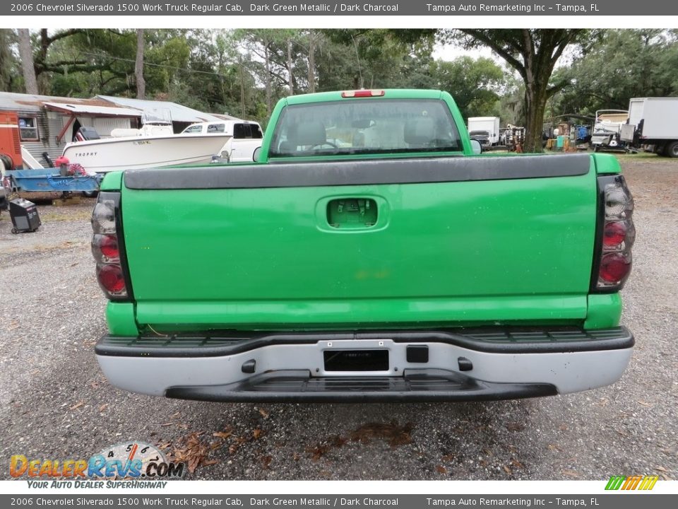 2006 Chevrolet Silverado 1500 Work Truck Regular Cab Dark Green Metallic / Dark Charcoal Photo #8