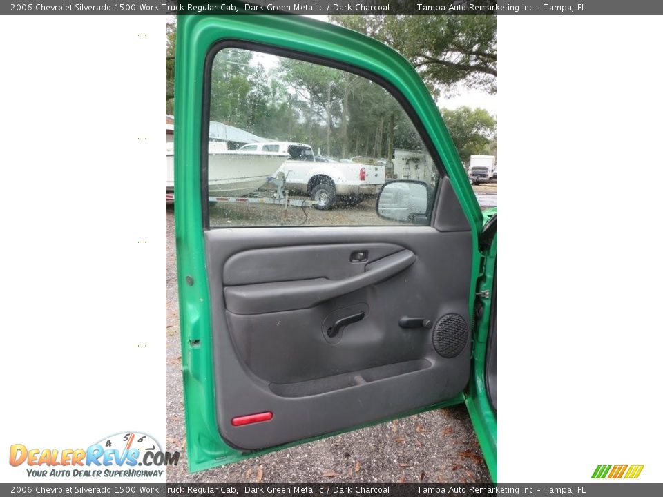 2006 Chevrolet Silverado 1500 Work Truck Regular Cab Dark Green Metallic / Dark Charcoal Photo #10
