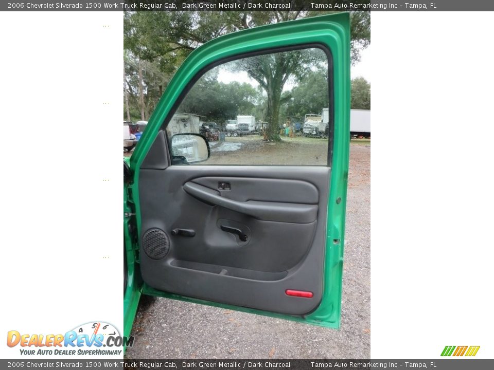 2006 Chevrolet Silverado 1500 Work Truck Regular Cab Dark Green Metallic / Dark Charcoal Photo #11