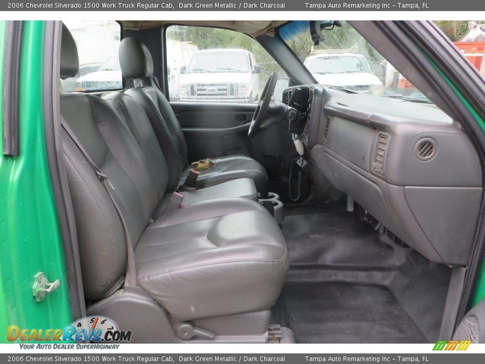 2006 Chevrolet Silverado 1500 Work Truck Regular Cab Dark Green Metallic / Dark Charcoal Photo #12