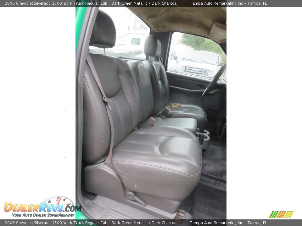 2006 Chevrolet Silverado 1500 Work Truck Regular Cab Dark Green Metallic / Dark Charcoal Photo #14