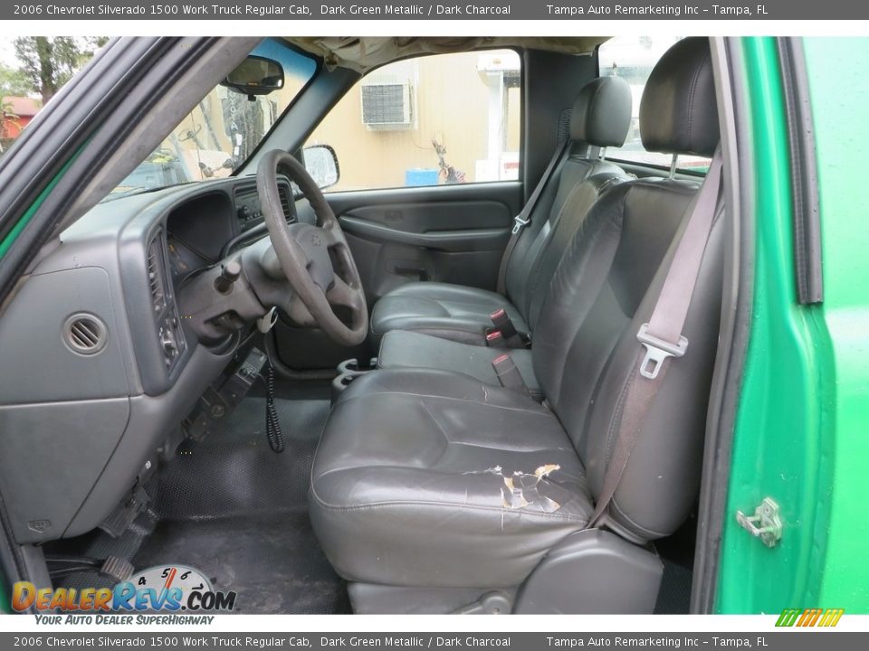 2006 Chevrolet Silverado 1500 Work Truck Regular Cab Dark Green Metallic / Dark Charcoal Photo #15