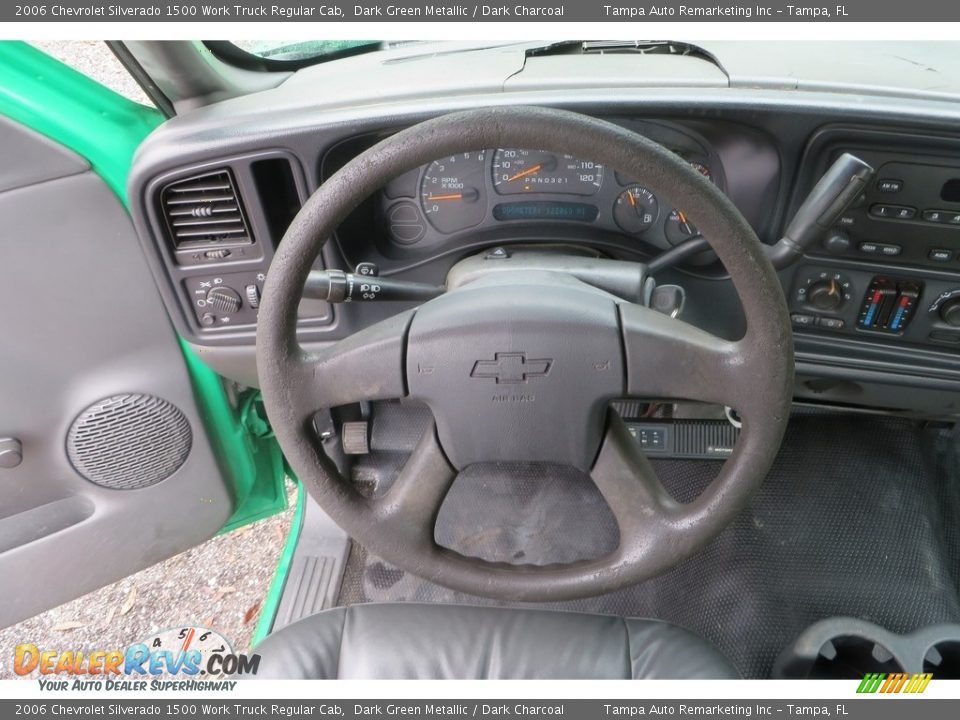 2006 Chevrolet Silverado 1500 Work Truck Regular Cab Dark Green Metallic / Dark Charcoal Photo #20