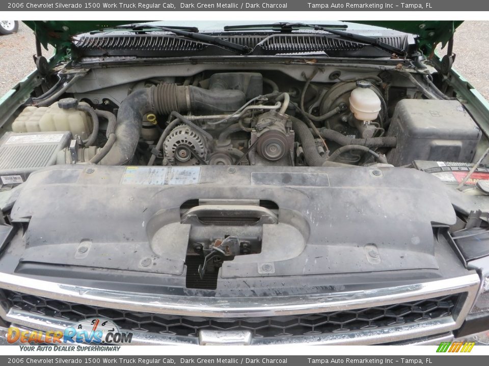 2006 Chevrolet Silverado 1500 Work Truck Regular Cab Dark Green Metallic / Dark Charcoal Photo #27