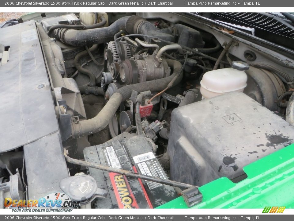 2006 Chevrolet Silverado 1500 Work Truck Regular Cab Dark Green Metallic / Dark Charcoal Photo #29