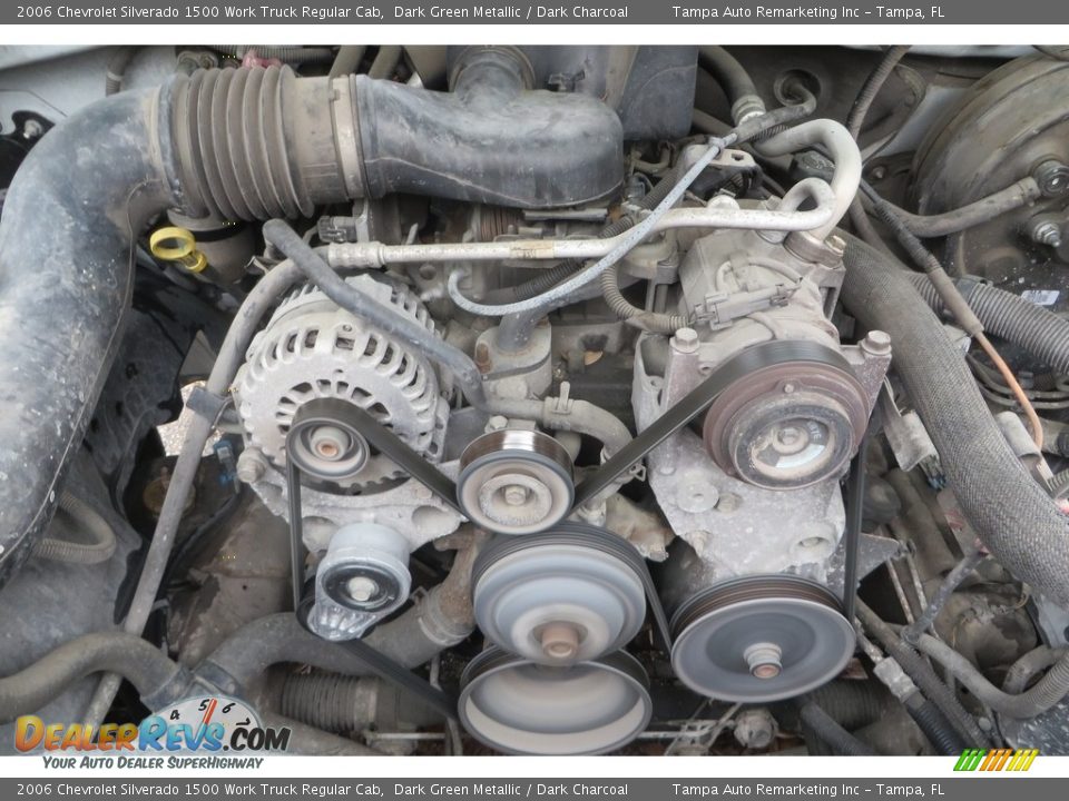 2006 Chevrolet Silverado 1500 Work Truck Regular Cab Dark Green Metallic / Dark Charcoal Photo #31