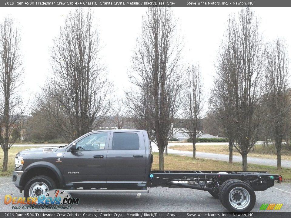 2019 Ram 4500 Tradesman Crew Cab 4x4 Chassis Granite Crystal Metallic / Black/Diesel Gray Photo #1