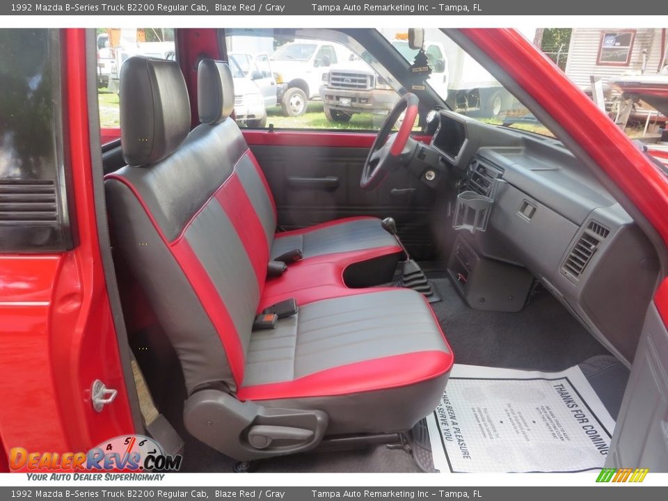 Front Seat of 1992 Mazda B-Series Truck B2200 Regular Cab Photo #14