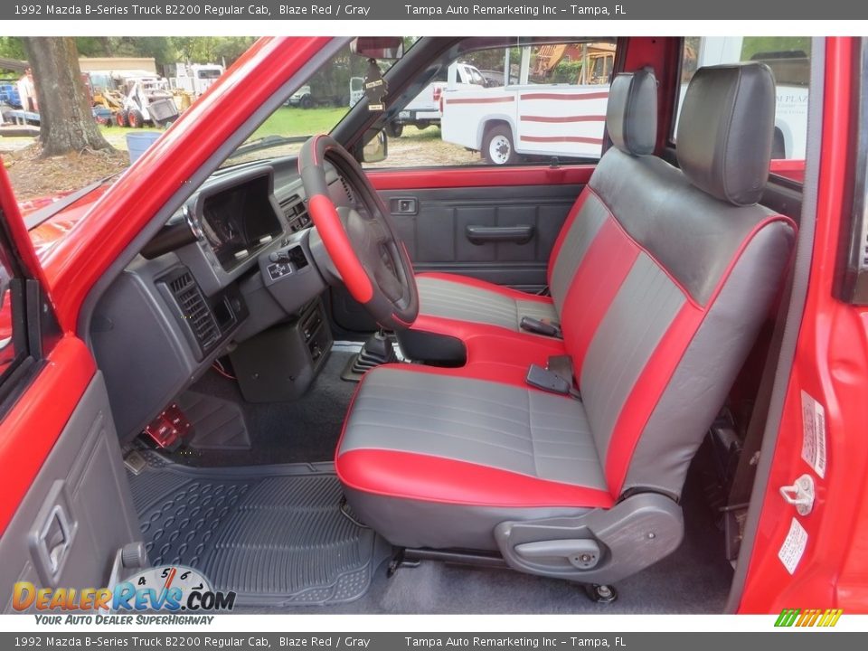 Front Seat of 1992 Mazda B-Series Truck B2200 Regular Cab Photo #15