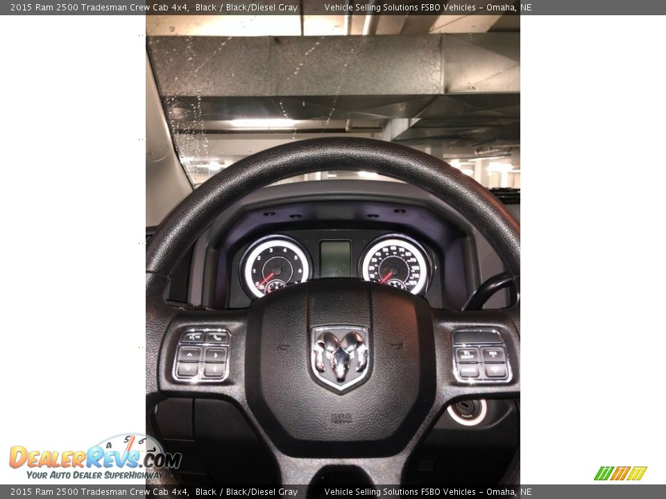 2015 Ram 2500 Tradesman Crew Cab 4x4 Black / Black/Diesel Gray Photo #4