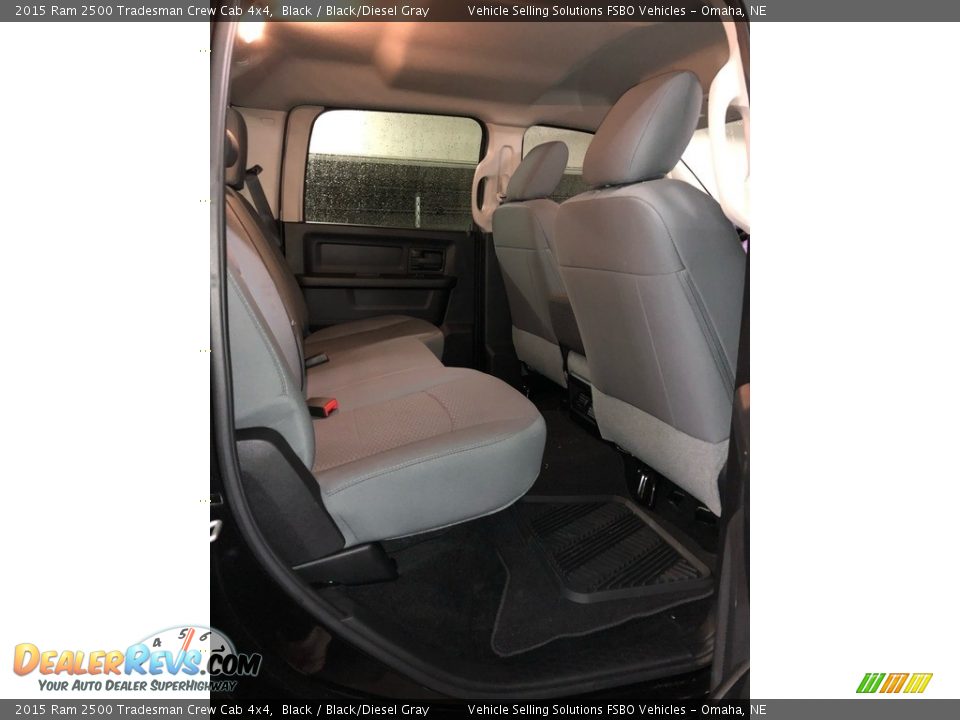 2015 Ram 2500 Tradesman Crew Cab 4x4 Black / Black/Diesel Gray Photo #6