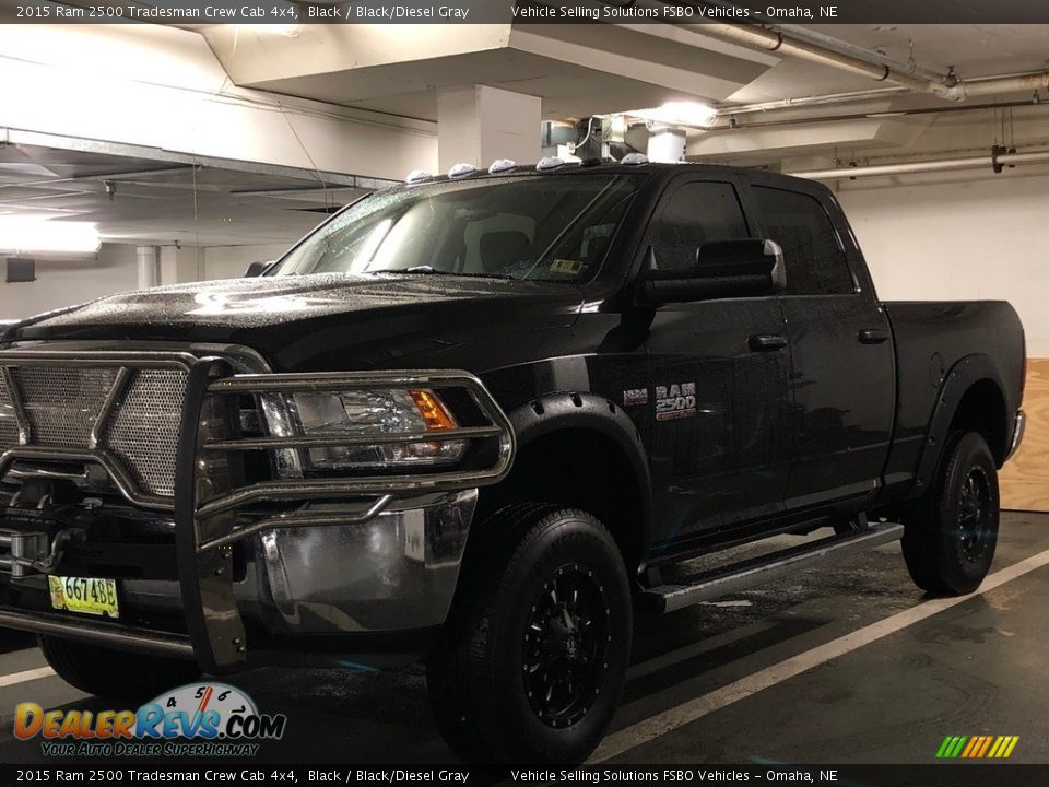 2015 Ram 2500 Tradesman Crew Cab 4x4 Black / Black/Diesel Gray Photo #18