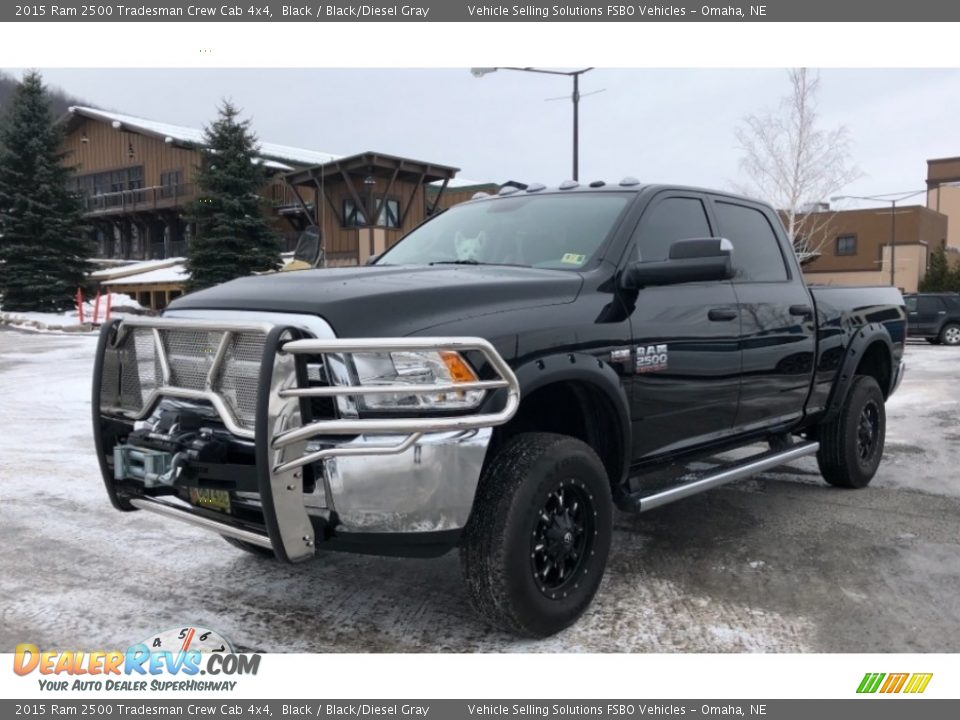 2015 Ram 2500 Tradesman Crew Cab 4x4 Black / Black/Diesel Gray Photo #19