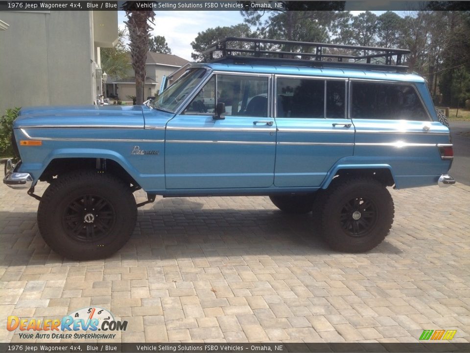 1976 Jeep Wagoneer 4x4 Blue / Blue Photo #1