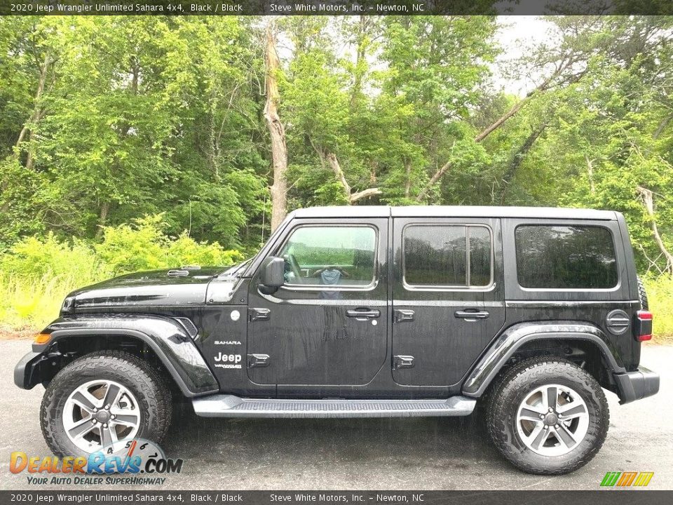 2020 Jeep Wrangler Unlimited Sahara 4x4 Black / Black Photo #1