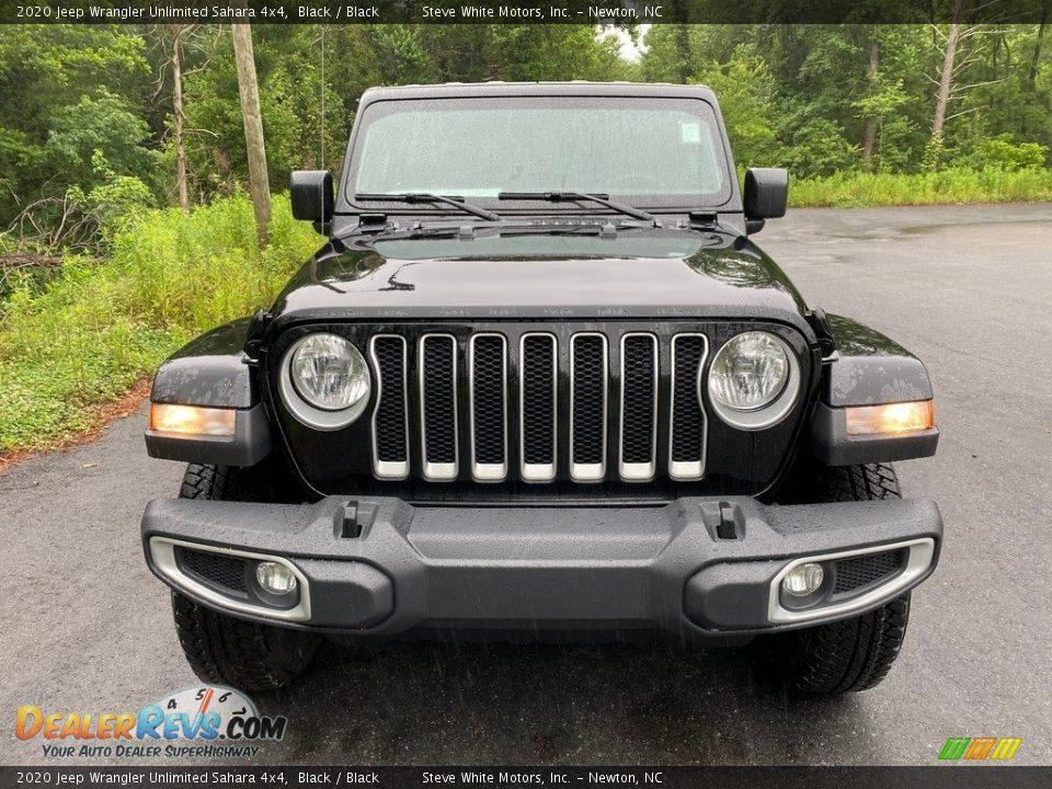 2020 Jeep Wrangler Unlimited Sahara 4x4 Black / Black Photo #3