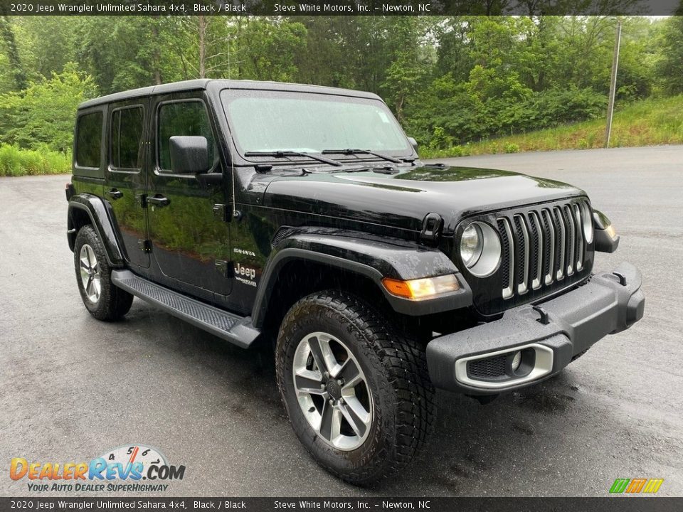 2020 Jeep Wrangler Unlimited Sahara 4x4 Black / Black Photo #4