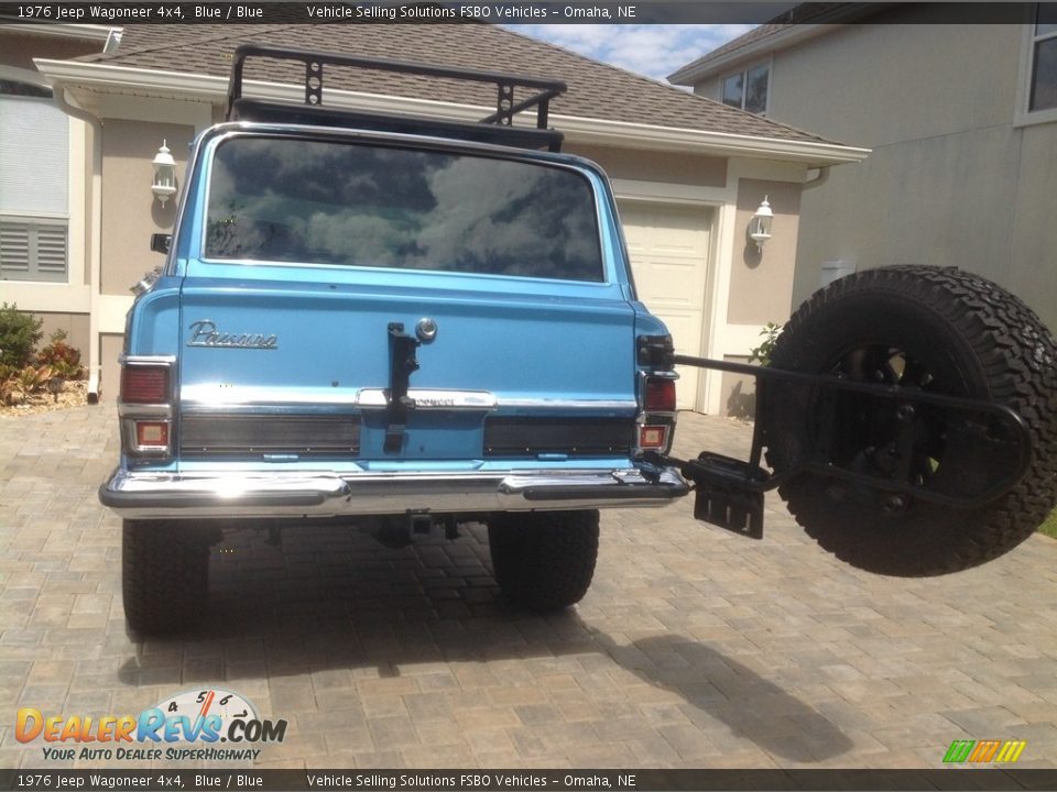 1976 Jeep Wagoneer 4x4 Blue / Blue Photo #8