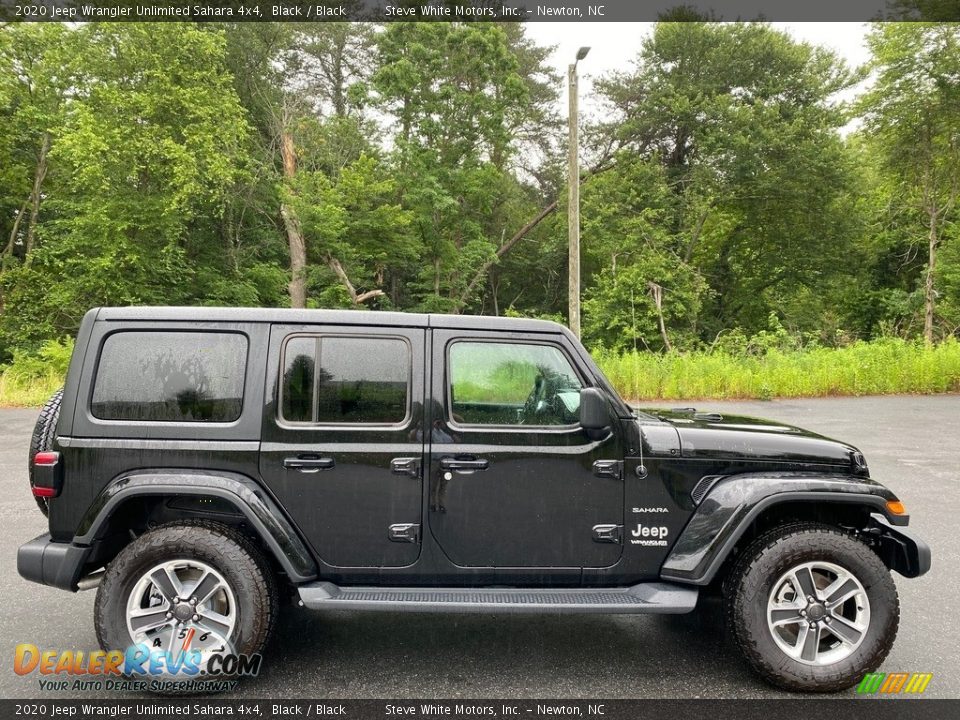 2020 Jeep Wrangler Unlimited Sahara 4x4 Black / Black Photo #5