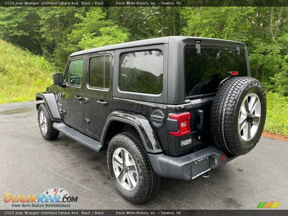 2020 Jeep Wrangler Unlimited Sahara 4x4 Black / Black Photo #6