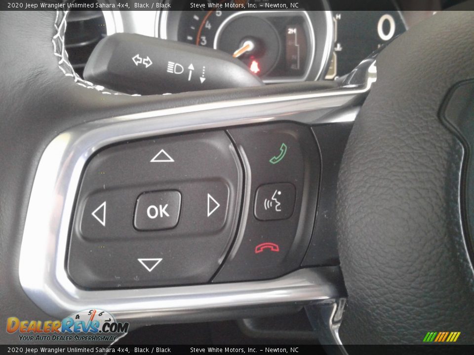 2020 Jeep Wrangler Unlimited Sahara 4x4 Black / Black Photo #17