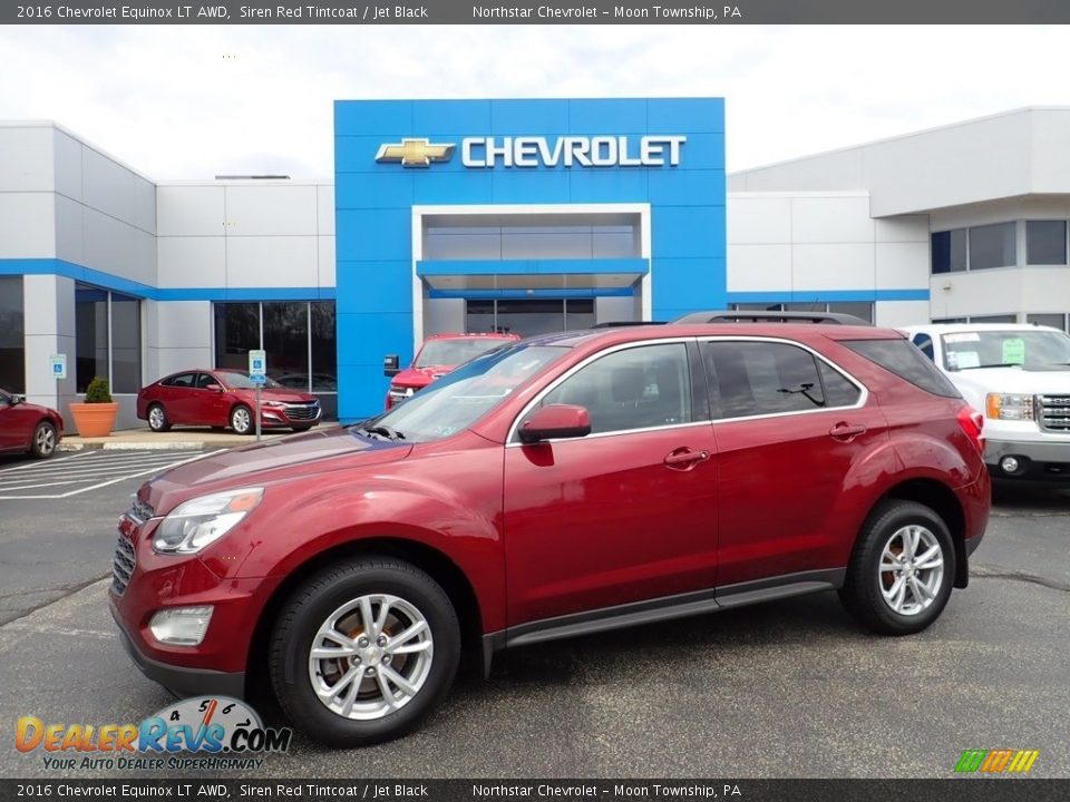 2016 Chevrolet Equinox LT AWD Siren Red Tintcoat / Jet Black Photo #1