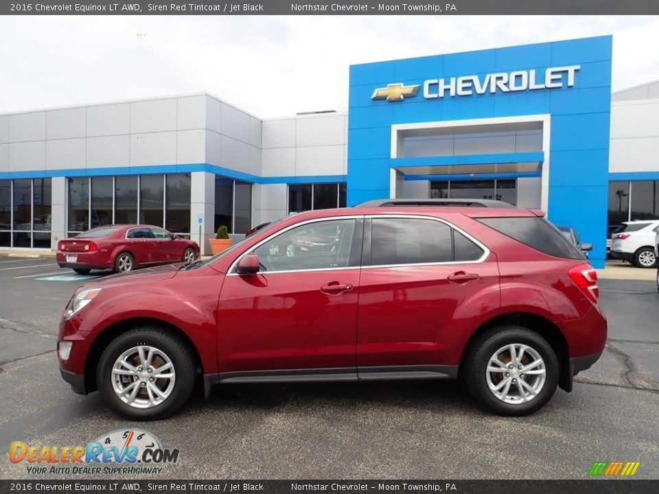 2016 Chevrolet Equinox LT AWD Siren Red Tintcoat / Jet Black Photo #2