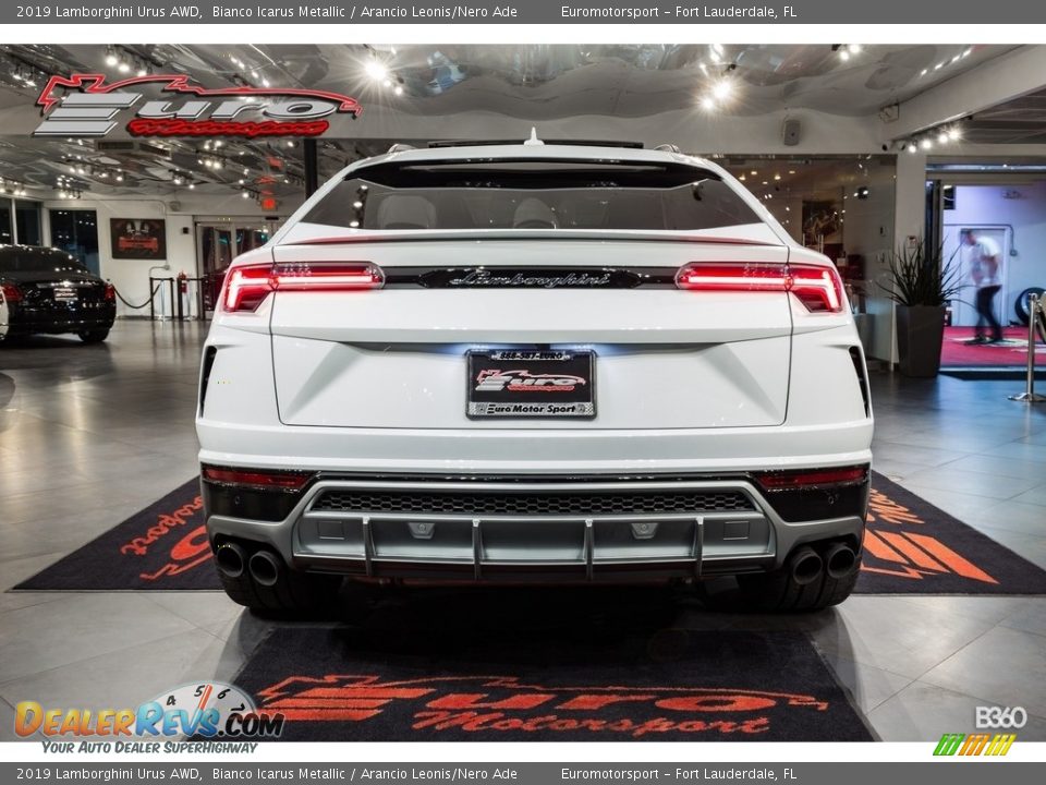 2019 Lamborghini Urus AWD Bianco Icarus Metallic / Arancio Leonis/Nero Ade Photo #9