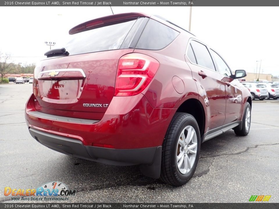 2016 Chevrolet Equinox LT AWD Siren Red Tintcoat / Jet Black Photo #8