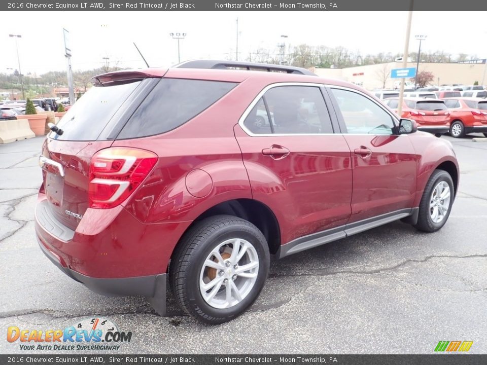 2016 Chevrolet Equinox LT AWD Siren Red Tintcoat / Jet Black Photo #9