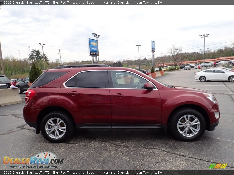 2016 Chevrolet Equinox LT AWD Siren Red Tintcoat / Jet Black Photo #10