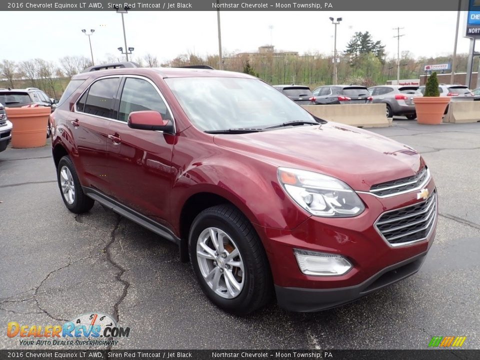 2016 Chevrolet Equinox LT AWD Siren Red Tintcoat / Jet Black Photo #11