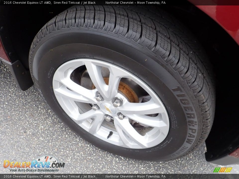 2016 Chevrolet Equinox LT AWD Siren Red Tintcoat / Jet Black Photo #14