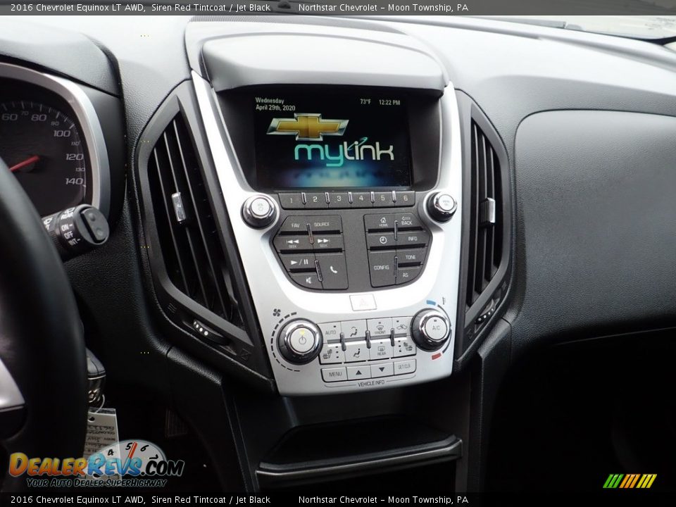 2016 Chevrolet Equinox LT AWD Siren Red Tintcoat / Jet Black Photo #27